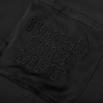 B-Summer Blanket Stitch Woven Shirt - Black