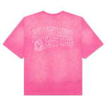 BB Faded Helmet S/S Crop Fit Knit - Carmine Rose