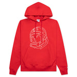 BB Line Helmet Hoodie - Racing Red