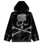 Acrylic Woven Full Zip Jacket - Black