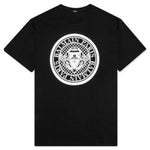 Coin Flock Straight Fit T-Shirt - Noir/Blanc