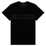 Eco Sustainable Monogram Flock T-Shirt - Noir/Noir