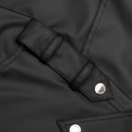Faux Leather Biker Jacket - Gris Chine