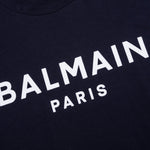 Flock Bulky Fit T-Shirt - Bleu Marine/Blanc