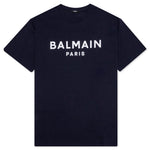 Flock Bulky Fit T-Shirt - Bleu Marine/Blanc