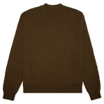 Merino Pullover - Kaki/Orange