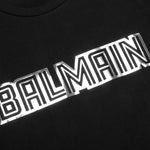 Metallic Embossed T-Shirt - Noir/Argent