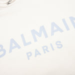 Printed Hoodie - Beige/Bleu Clair