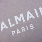 Printed Hoodie - Gris Fonce/Bleu Clair