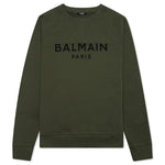 Printed Sweatshirt - Kaki Fonce