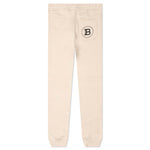 Ribbed Printed Sweatpants - Ivoire/Noir