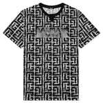 Tape Monogram T-Shirt - Blanc/Noir