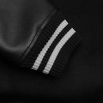 Wool & Leather Teddy Jacket - Black