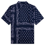 Bandana Button Up Shirt - Navy