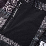 Bandana Pattern Fleece Pants - Black