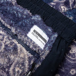 Bandana Pattern Fleece Pants - Navy