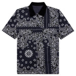 Bandana Print Shirt - Navy