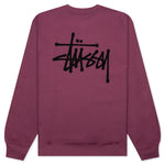Basic Stussy Crew - Berry
