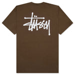 Basic Stussy Pigment Dyed Tee - Brown