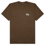 Basic Stussy Pigment Dyed Tee - Brown