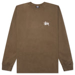 Basic Stussy Pig. Dyed L/S Tee - Brown