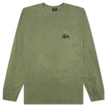 Basic Stussy Pig. Dyed L/S Tee - Olive