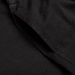 Butt Zipp Long Boxer Shorts - Black