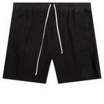 Butt Zipp Long Boxer Shorts - Black