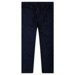 Silk Floral Jacquard Pants - Navy