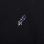 Beaded Lettering Tee - Black