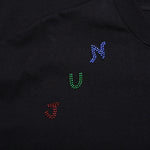 Beaded Lettering Tee - Black