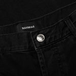 Beaded Sun Wide Jeans - Charcoal Wash