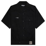 Belted Officer S/S Shirt - Black