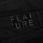 Berry Wide Denim Short - Jet Black