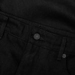 Berry Wide Denim Short - Jet Black