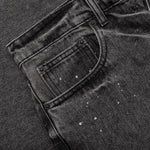 Berry Wide Denim Short - Vintage Black