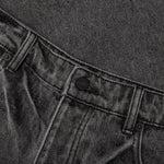 Berry Wide Denim Short - Vintage Black