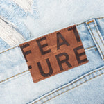 Berry Wide Denim Short - Vintage Light Blue
