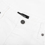 Berry Wide Denim Short - Washed White