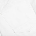 Berry Wide Denim Short - Washed White