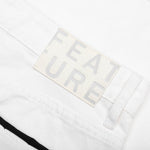 Berry Wide Denim Short - Washed White