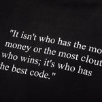 Best Code Tee - Washed Black