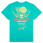 BB Space Tours S/S Tee - Bright Aqua