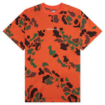 Foilage S/S Knit - Red Orange