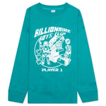 Kids BB Gamer L/S Knit - Blue Grass