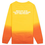 Kid's BB Space Drip Crew - Lemon Chrome