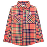 Kids BB Heart L/S Woven - Virtual Pink