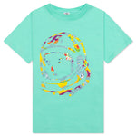 Kids Helmet Traveler S/S Tee - Biscay Green