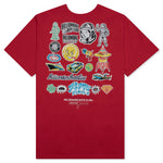 Stickered S/S Tee - Red