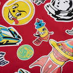 Stickered S/S Tee - Red